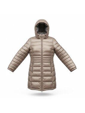 Andrew Marc Women Champagne Lightweight Packable Down Jacket Size XL